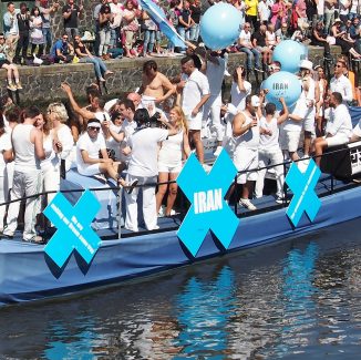 Iran Boat in Amsterdam Canal Pride 2017