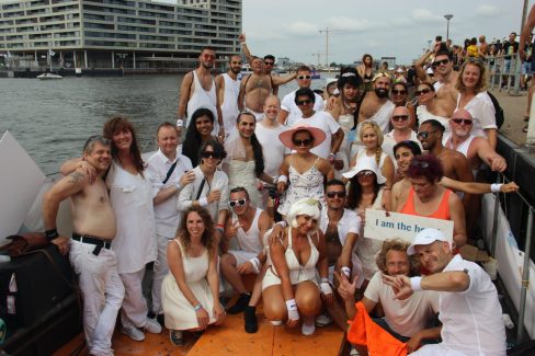 Iran Boat in Amsterdam Canal Pride 2018 Photo: Parisa Akbarzadeh - (CC) JoopeA