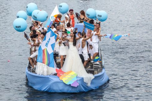 The Iran Boat in Amsterdam Pride 2018